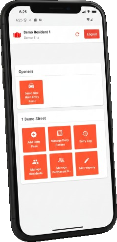 EntryZen mobile app preview on iPhone